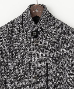 JOSEPH ABBOUD 【キングサイズ・洗える】ツィーディーフリース ブルゾン ブラック系