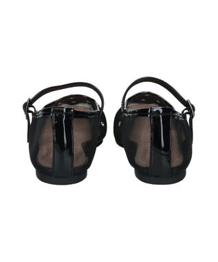Bridget Birkin 【Bridget Birkin】ドットビジューチュールフラットシューズ ブラック雑材