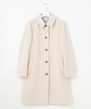 J.PRESS LADIES ショートビーバー ステンカラー コート ベージュ系