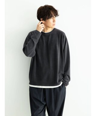 CRAFT STANDARD BOUTIQUE カットコールフェイクレーヤードプルオーバー Charcoal Gray