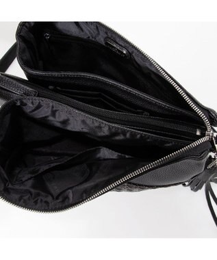 LA BAGAGERIE メッシュコンビポシェット ブラック