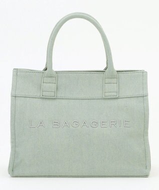 LA BAGAGERIE チャーム付きデニムバッグ Sサイズ ブルー