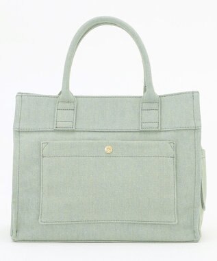 LA BAGAGERIE チャーム付きデニムバッグ Sサイズ ブルー