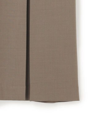 ICB 【UVカット・洗える】ウール2WAYストレッチ 長袖ワンピース モカ