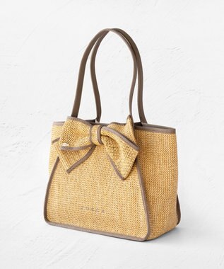 TOCCA KNOT IN HEART BASKET かごバッグ ベージュ系