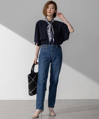 23区 【Oggi3月号掲載】メッシュ スクエア トートバッグ ブラック系