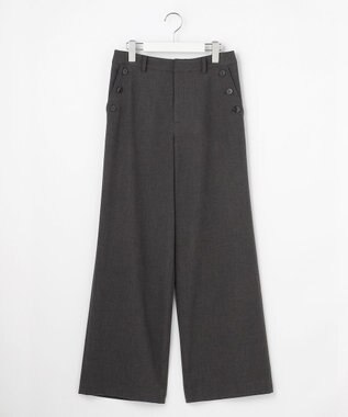 J.PRESS LADIES S SOFTサーモ2WAYストレッチ ストレート パンツ チャコール系