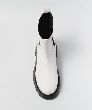 BONTRE 【PRECIEUX JOUET/プレシュウジュエ】トラックソールミドルサイドゴアブーツ ホワイト