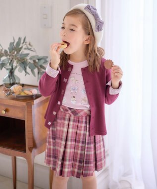 ANY KIDS リボン付き ベレー帽 エクリュ