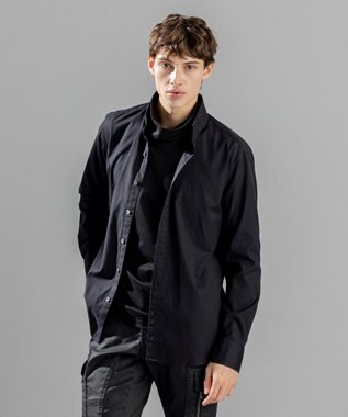 JOSEPH HOMME 80/2オックス　ウイングカラーシャツ ブラック系