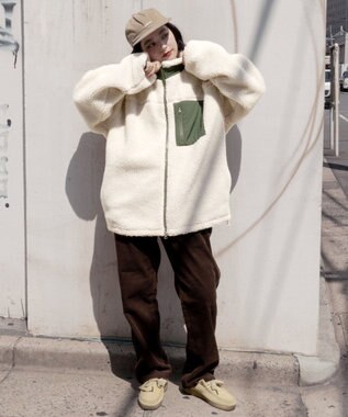 WEGO 【ユニセックス着用ITEM/ウエストゴム/SMLサイズ展開】コーデュロイイージーストレートパンツ ダークブラウン