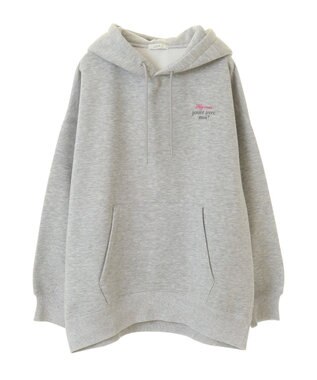 earth music&ecology アソートロゴフーディー Gray Mixture