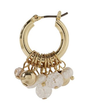 earth music&ecology ビーズミックスピアス Gold