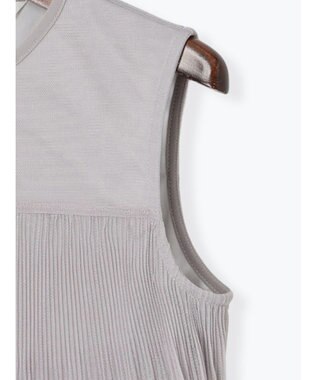 Te chichi ティアードチュールプリーツブラウス Ｓグレー