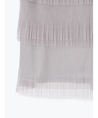 Te chichi ティアードチュールプリーツブラウス Ｓグレー