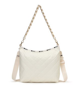 LeSportsac CHAIN MED ZIP SHOULDER/サンドバーチェーンキルト サンドバーチェーンキルト