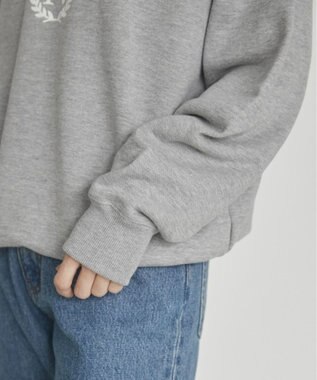 WEGO 【ANGIE VINTAGE】カレッジロゴスウェット 杢グレー