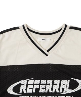 WEGO 2ライン切り替えメッシュショートT ブラック