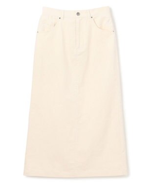 UNFILO ストレッチコーデュロイ Iラインスカート オフ