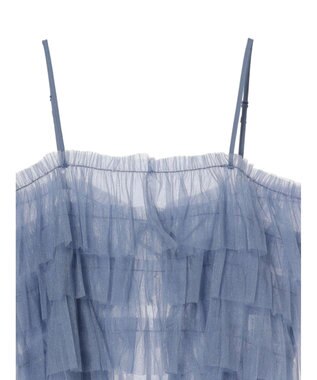 Green Parks ・ＥＬＥＮＣＡＲＥ　ＤＵＥ　２ｗａｙラメチュールフリルキャミ Blue