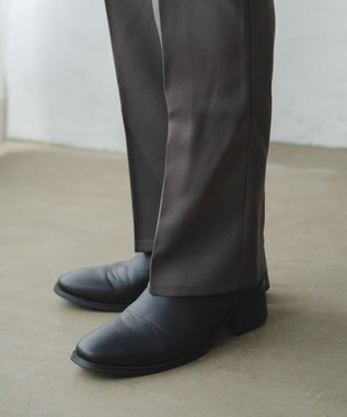 WEGO セミフレアスラックス グレー