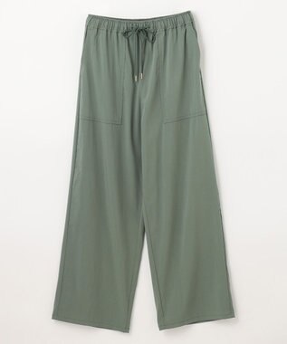 ANY L 【洗濯機可能/接触冷感/UVケア/イージーケア】清涼リラックスパンツ グリーン