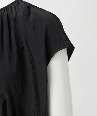 23区 L 【GOLD LABEL】シルクワッシャー ワンピース ブラック系