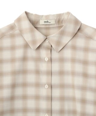 earth music&ecology 【予約】適ON レースヘムシャツ Check