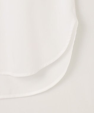 自由区 L 【洗える】SOMELOSバンドカラー ブラウス オフ