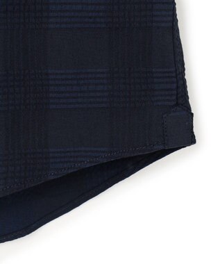 JOSEPH HOMME 【WEB・一部店舗限定】ドビーチェックストレッチ　ウイングカラーシャツ ネイビー系