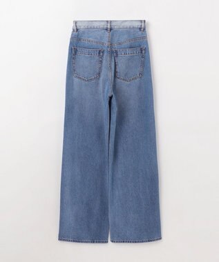 GRACE CONTINENTAL ラップデニムパンツ バイカラー