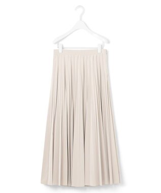 ICB L 【CLASSY.1月号掲載・洗える】ラミネートプリーツ スカート トープ系