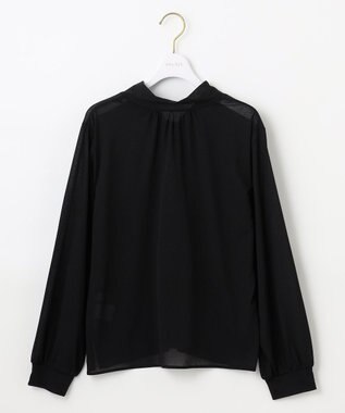 ANY SIS 【前後着用可能】シアー2WAYボウタイ プルオーバー ブラック