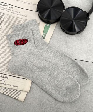 WEGO 刺繍パイルソックス（U）