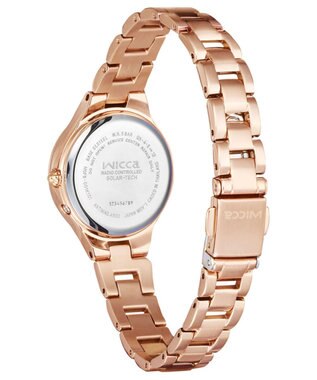 CITIZEN 【電池交換不要のソーラーテック電波時計】かわいいくて視認性の良いピンクゴールドウオッチ ピンクゴールド