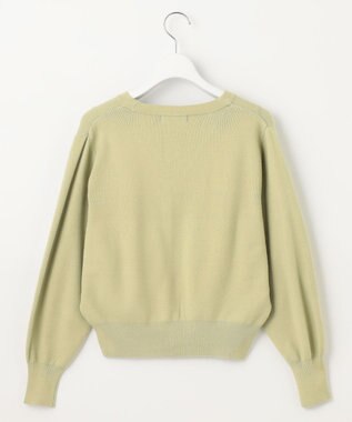 Feroux 【洗える】ビジューボタン2WAY カーディガン ライトグリーン系