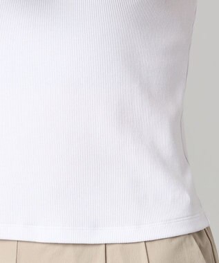 Chacott ソフトリブノースリーブTシャツ ホワイト