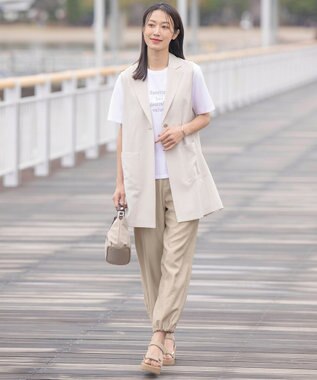 J.PRESS LADIES S ロゴTシャツ ホワイト系