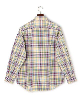 J.PRESS MEN オックスフォードマルチカラーチェック シャツブルゾン イエロー系3