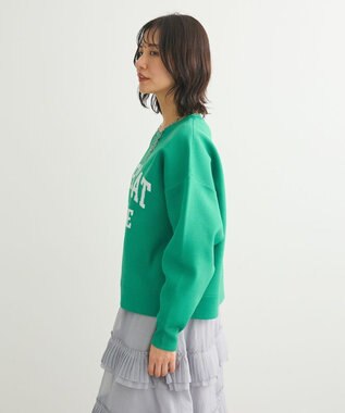 Green Parks ロゴラメニットプルオーバー Green
