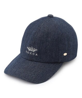 TOCCA 【サイズ調整可・深め】CROWN LOGO CAP キャップ ネイビー系