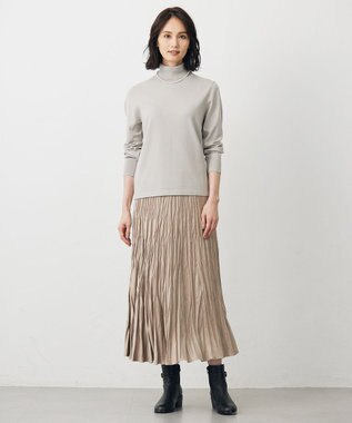 J.PRESS LADIES L 【人気のため新色追加】PRINCE タートルネック ニット グレージュ系