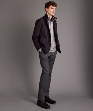 JOSEPH ABBOUD 【キングサイズ・撥水・ストレッチ】インタレースストレッチ ドライビング ジャケット ワイン系