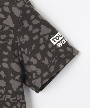 PW CIRCULUS 【WOMEN】【ストレッチ/UVケア】アニマルプリント ロゴ モックネック シャツ ブラック系5