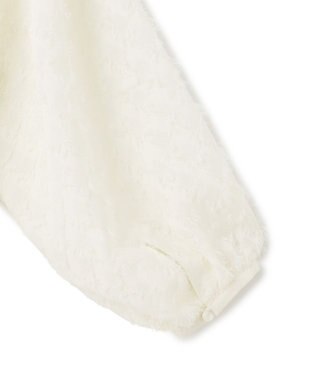 23区 L 【洗える】シアーカットジャカード ブラウス アイボリー系