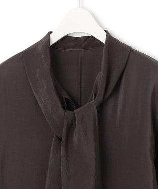 ICB キュプラシルキーオーガンジー ワンピース バーントブラウン系