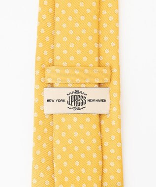 J.PRESS MEN 小紋柄ハンドプリントネクタイ ライトイエロー系5