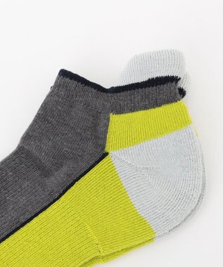 23区GOLF 【MEN】カラーブロックアンクル ライトグレー系