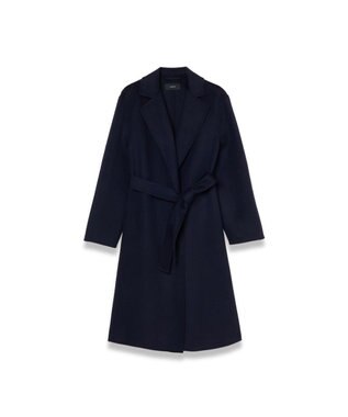 JOSEPH 【WEB＆OUTLET限定】ダブルフェイスウールキャッシュコート ラップコート Navy