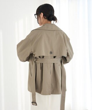 CRAFT STANDARD BOUTIQUE ワイドカフスミディトレンチコート Khaki